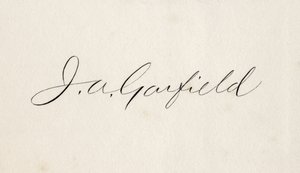 Firma de James Abram Garfield
